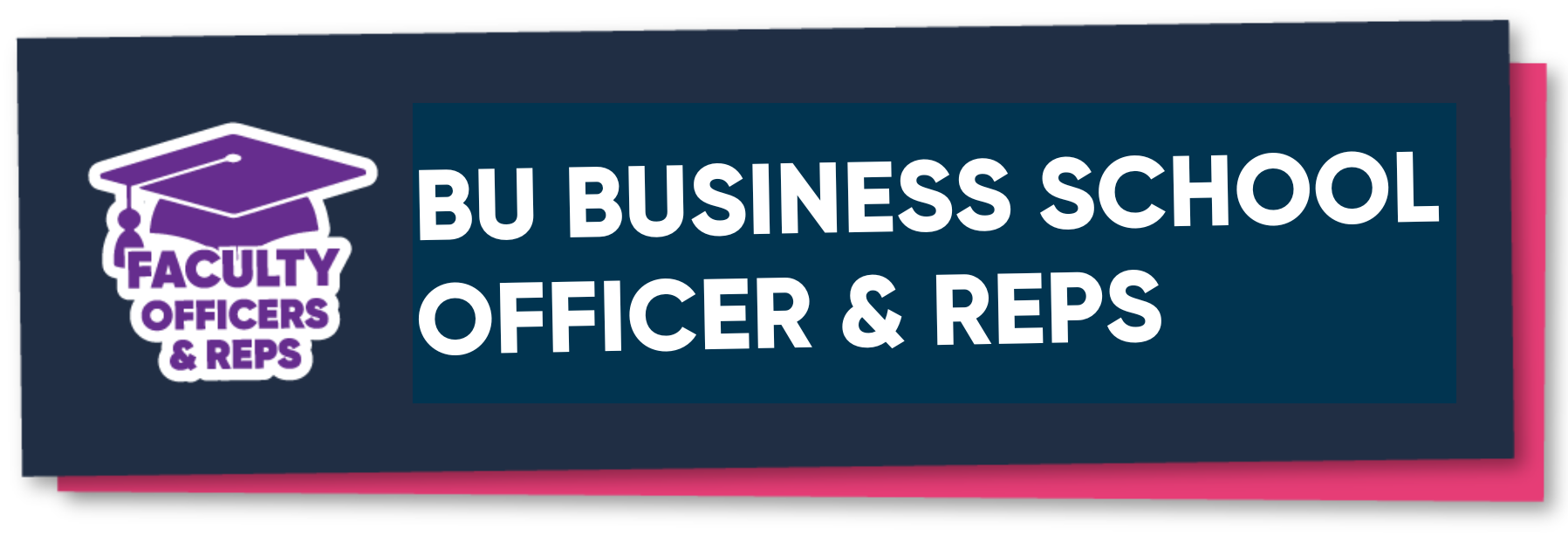 BU Business School Officer & Reps Button